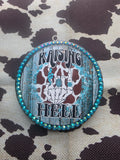 Raising Hell Rhinestoned-Iced Oatmeal Cookie