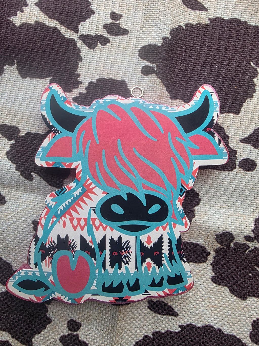 Highland Cow-Pink Apple Punch