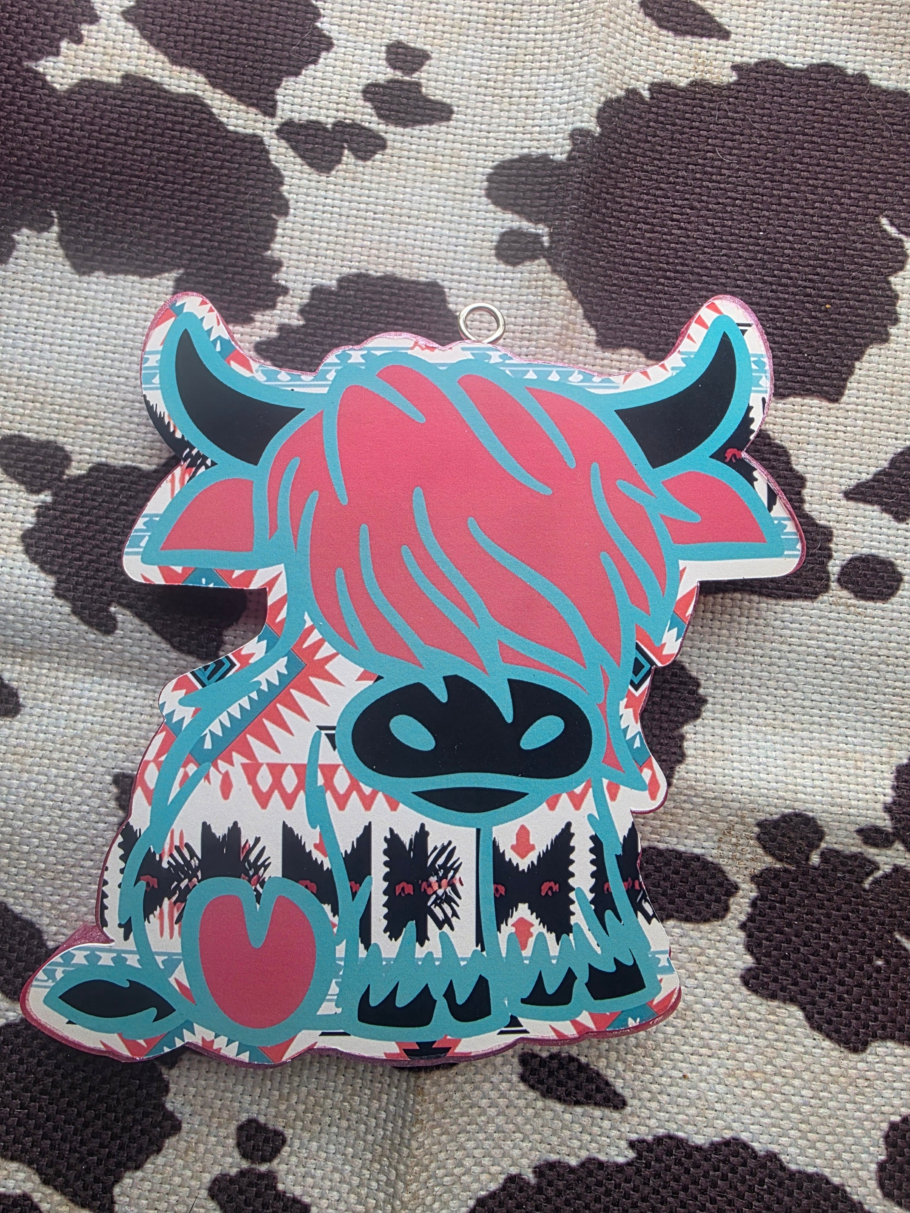 Highland Cow-Pink Apple Punch